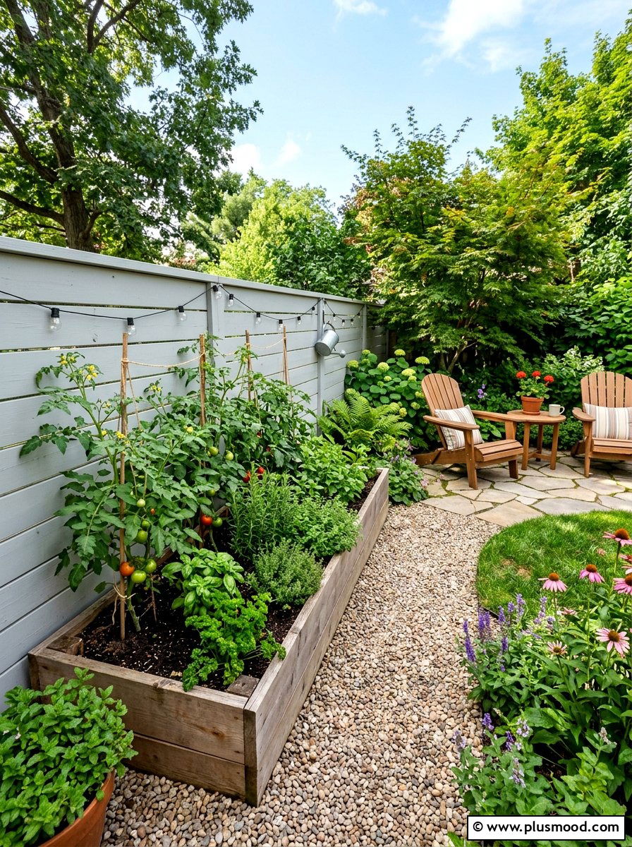 Small Raised Garden Bed - 25 small backyard ideas for apartments with fence