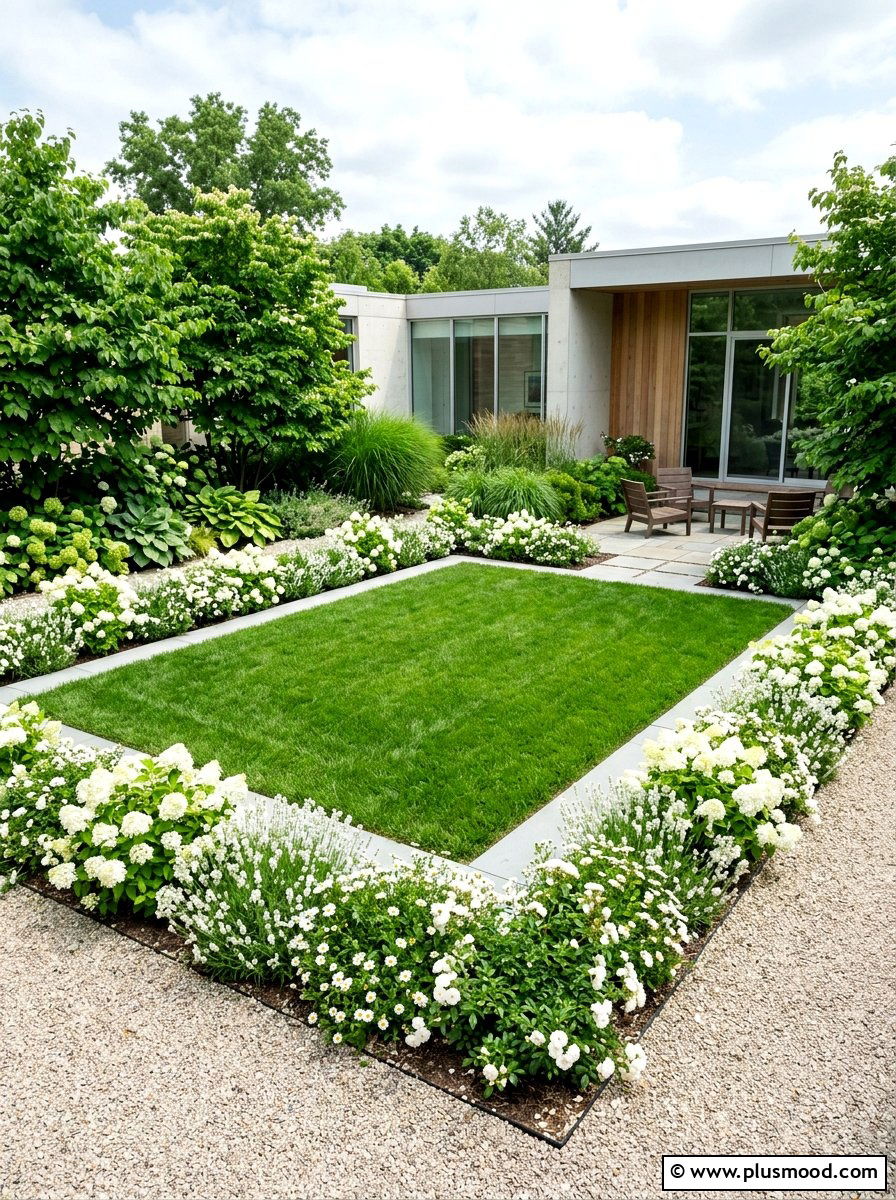 Small Rectangle Lawn - 25 small backyard ideas with grass