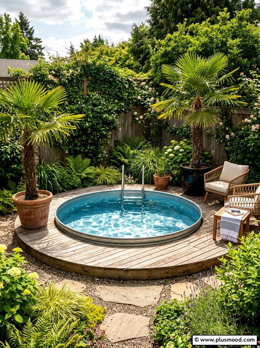 Small Stock Tank Pool - 25 small backyard ideas with garden