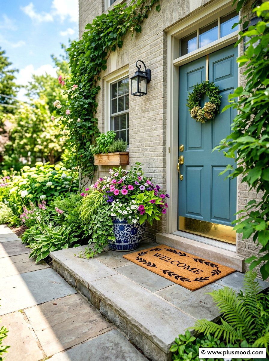 Small Stoop Summer Decor - 25 summer front steps decor ideas