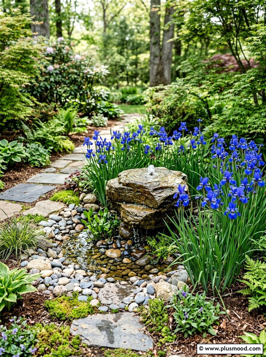 Small Water Feature With Flower Beds - 25 small backyard ideas with flower beds