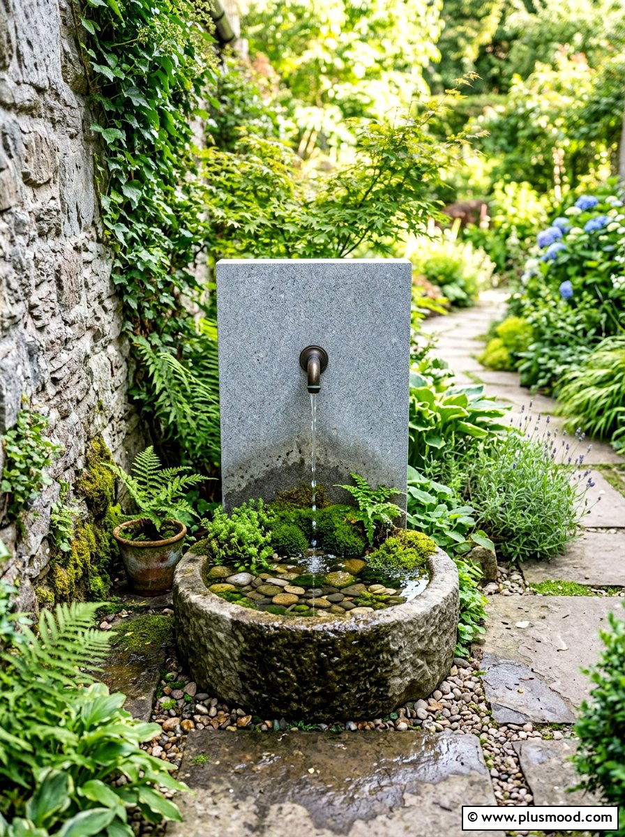 Small Water Fountain - 25 summer narrow patio ideas