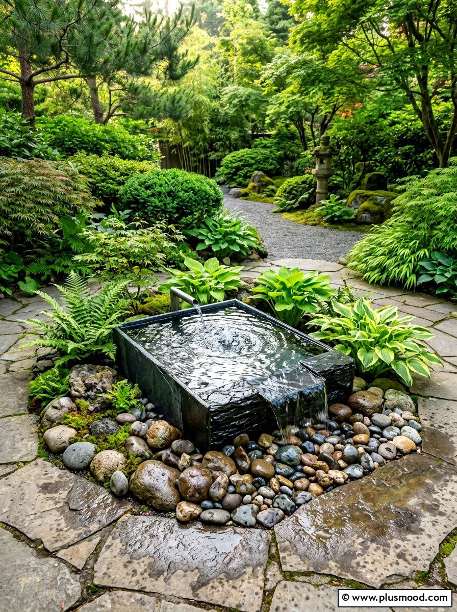 Small Water Fountain - 25 summer patio ideas for small spaces