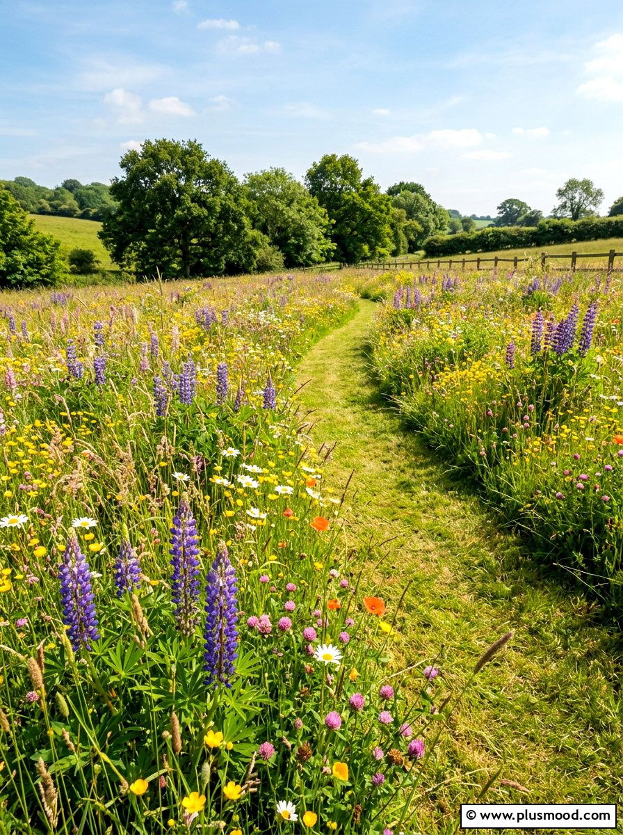 Small Wildflower Meadow - 25 small backyard ideas with native plants
