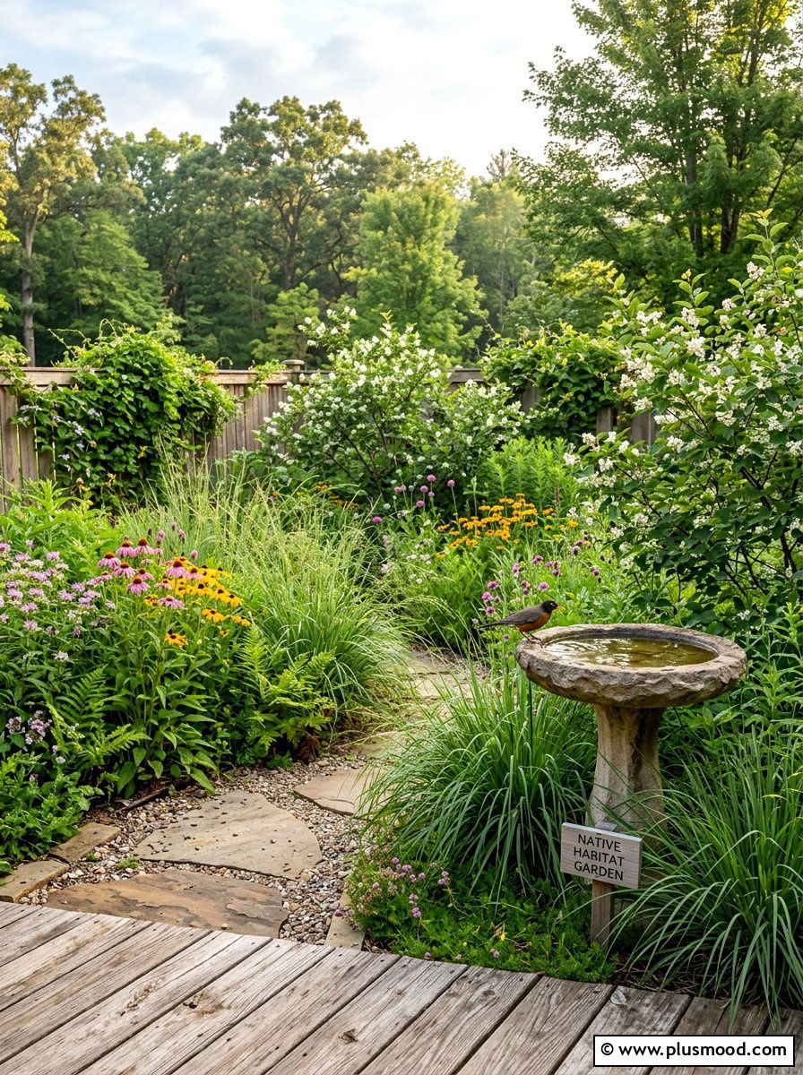 Small Wildlife Garden - 25 small backyard ideas with native plants