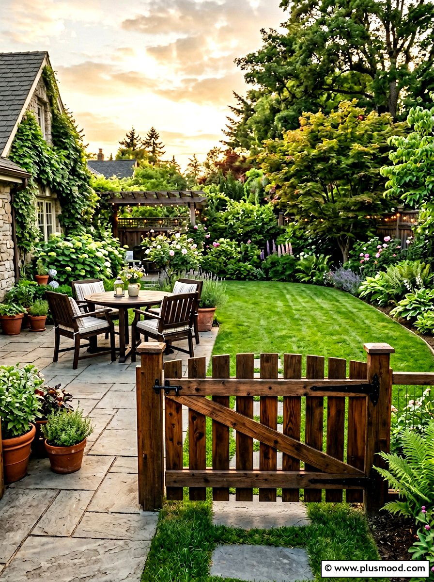 Small Wooden Gate Backyard Patio - 25 outdoor garden decor ideas with wooden gate