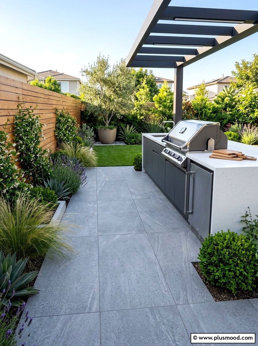 Small Yard Outdoor Kitchen Paving - 25 small backyard ideas with outdoor kitchen