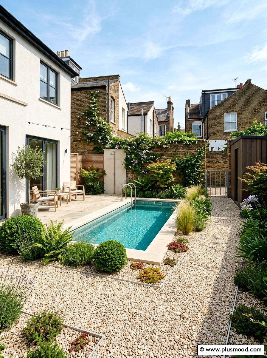 Small backyard pool gravel - 25 pool landscaping ideas with gravel