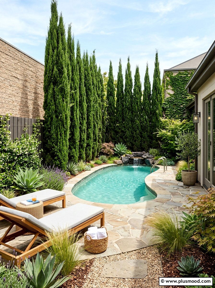 Small backyard pool landscaping - 25 pool landscaping ideas with curved edges