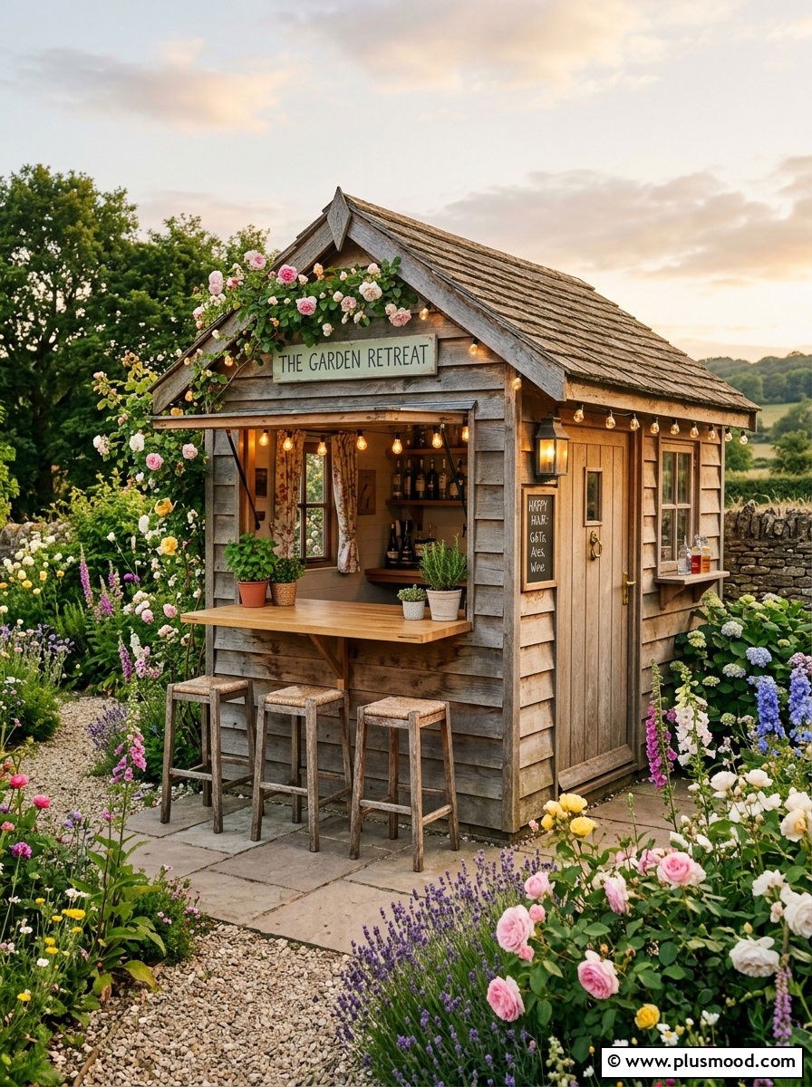 Small bar shed - 25 small backyard ideas with outdoor bar