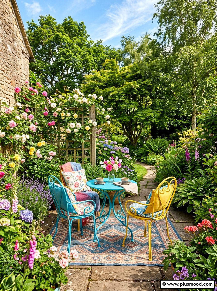 Small bistro set - 25 summer patio lounge ideas