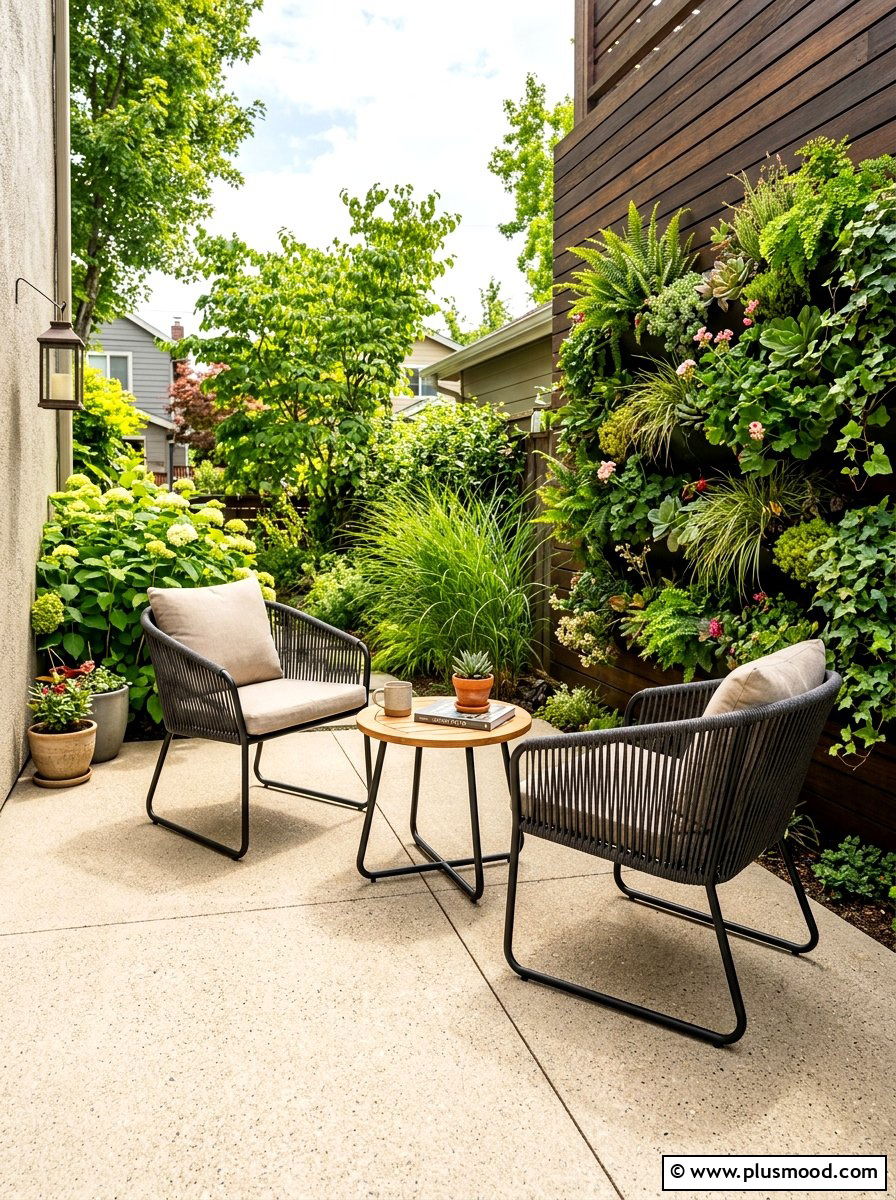 Small concrete patio - 25 summer concrete patio ideas for summer