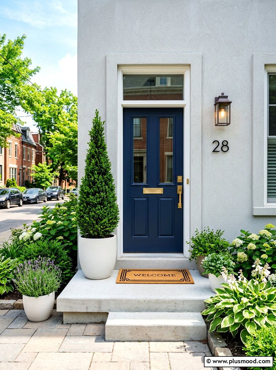 Small entryway porch ideas - 25 summer front porch decor ideas with topiaries