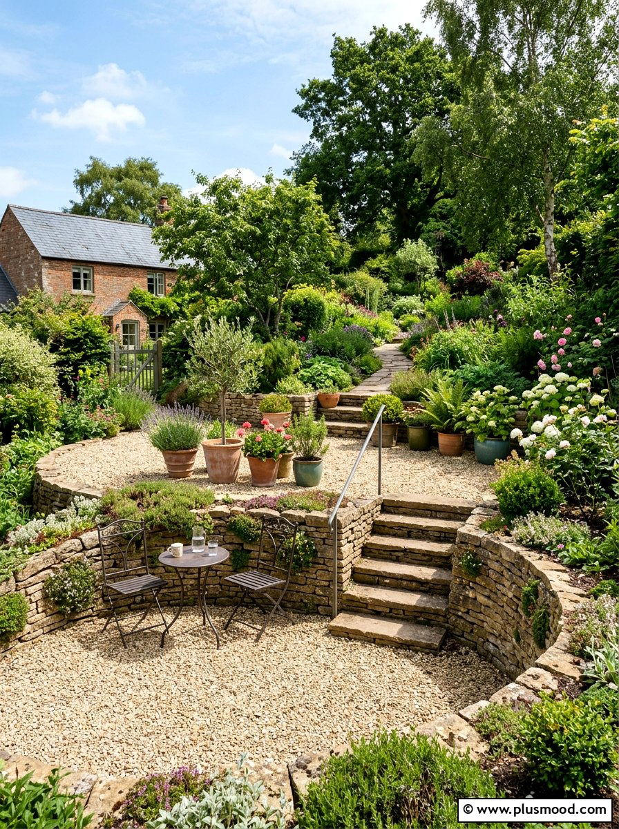 Small gravel terrace - 25 small backyard ideas with gravel