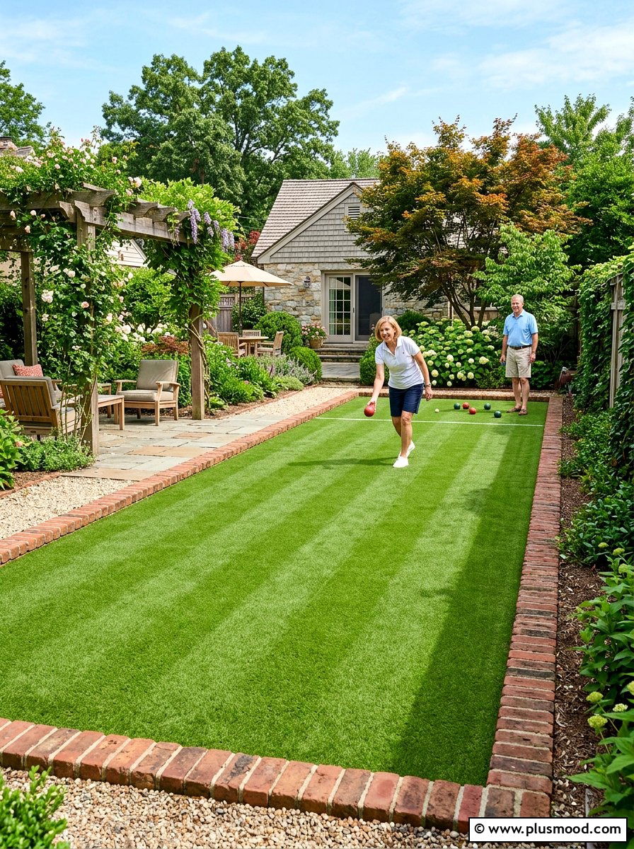 Small lawn bocce court - 25 small backyard ideas with bocce court