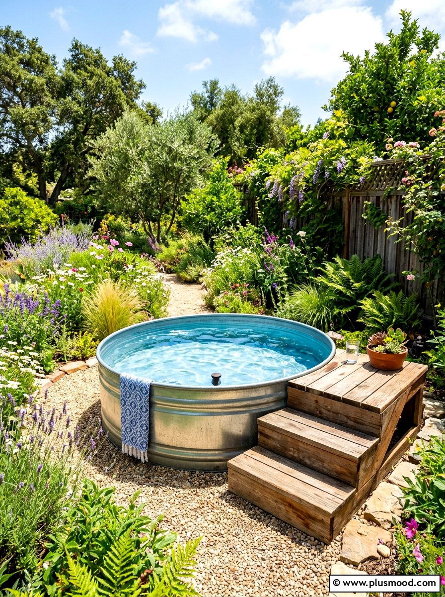 Small stock tank pool - 25 summer above ground pool ideas