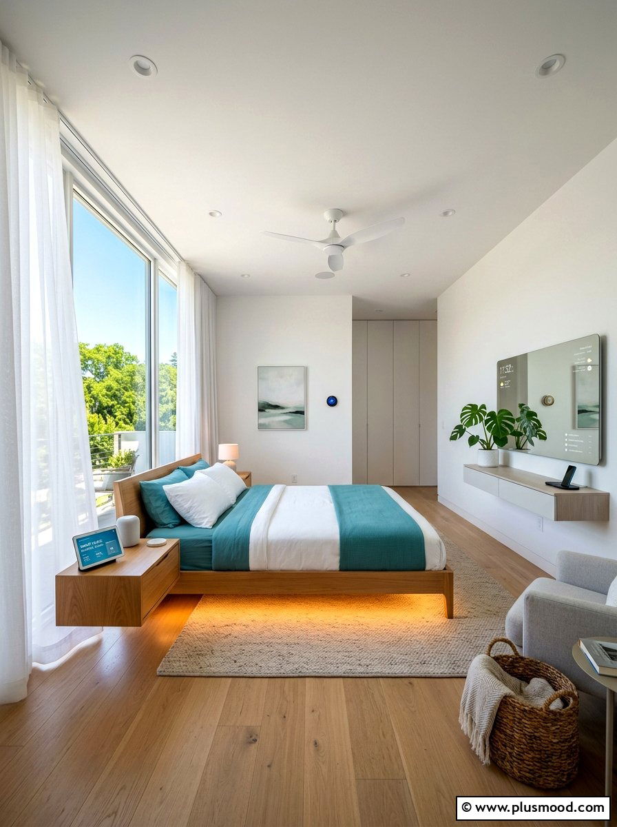 Smart Tech Summer Bedroom - 25 summer bedroom makeover ideas