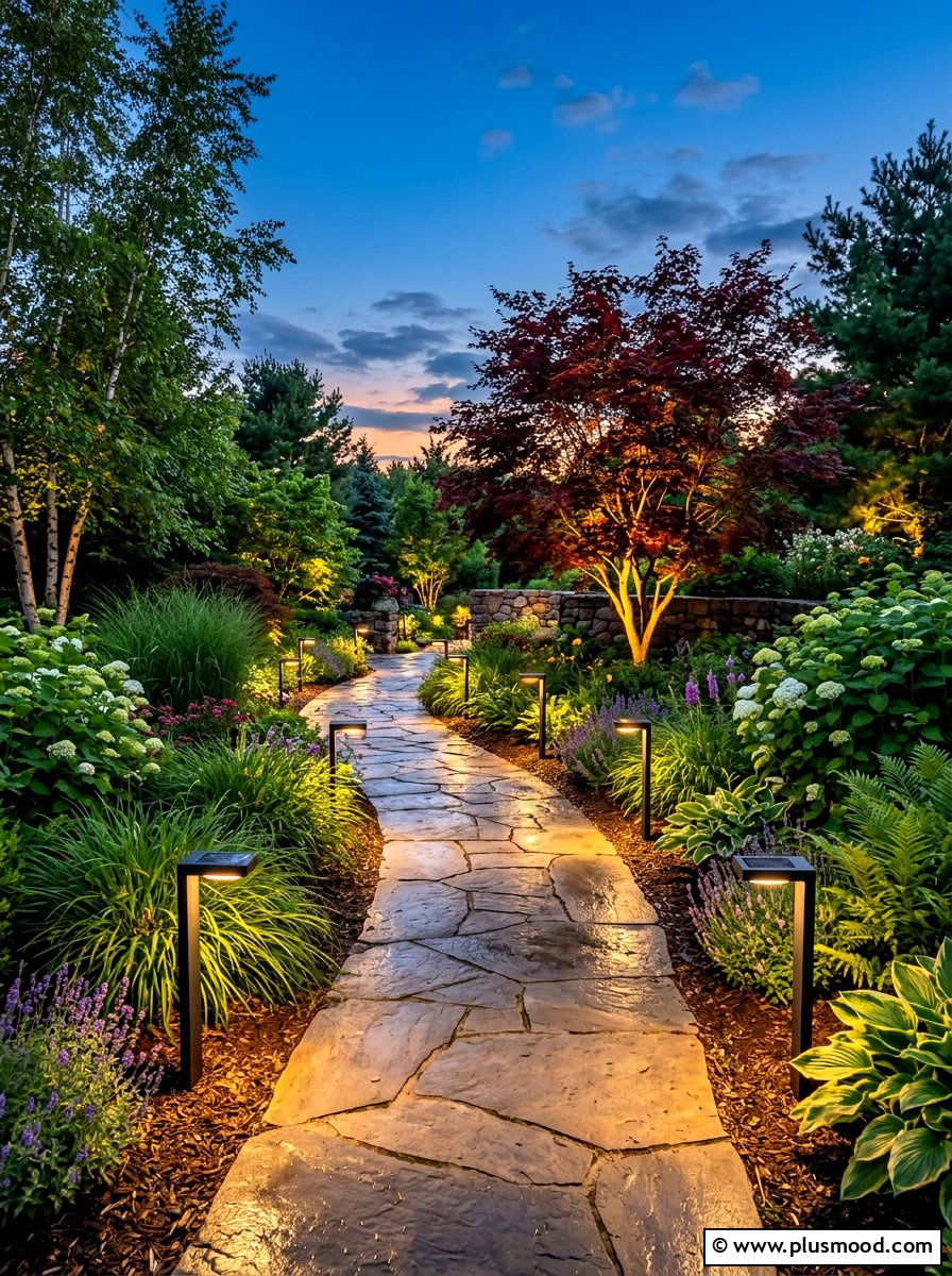 Smart landscape lighting - 25 summer low maintenance landscaping ideas
