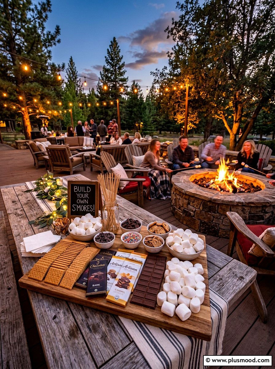 Smores Bar Station - 25 summer summer barbecue ideas