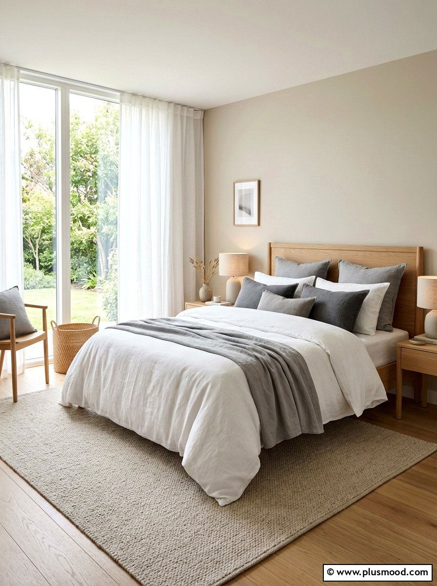 Soft Linen Bedroom - 25 cute summer home decor ideas