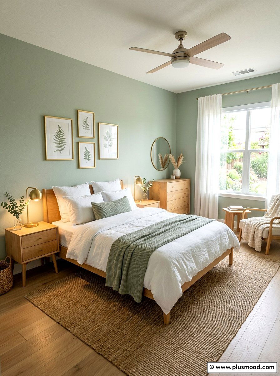 Soft Sage Green - 25 elegant summer bedroom ideas