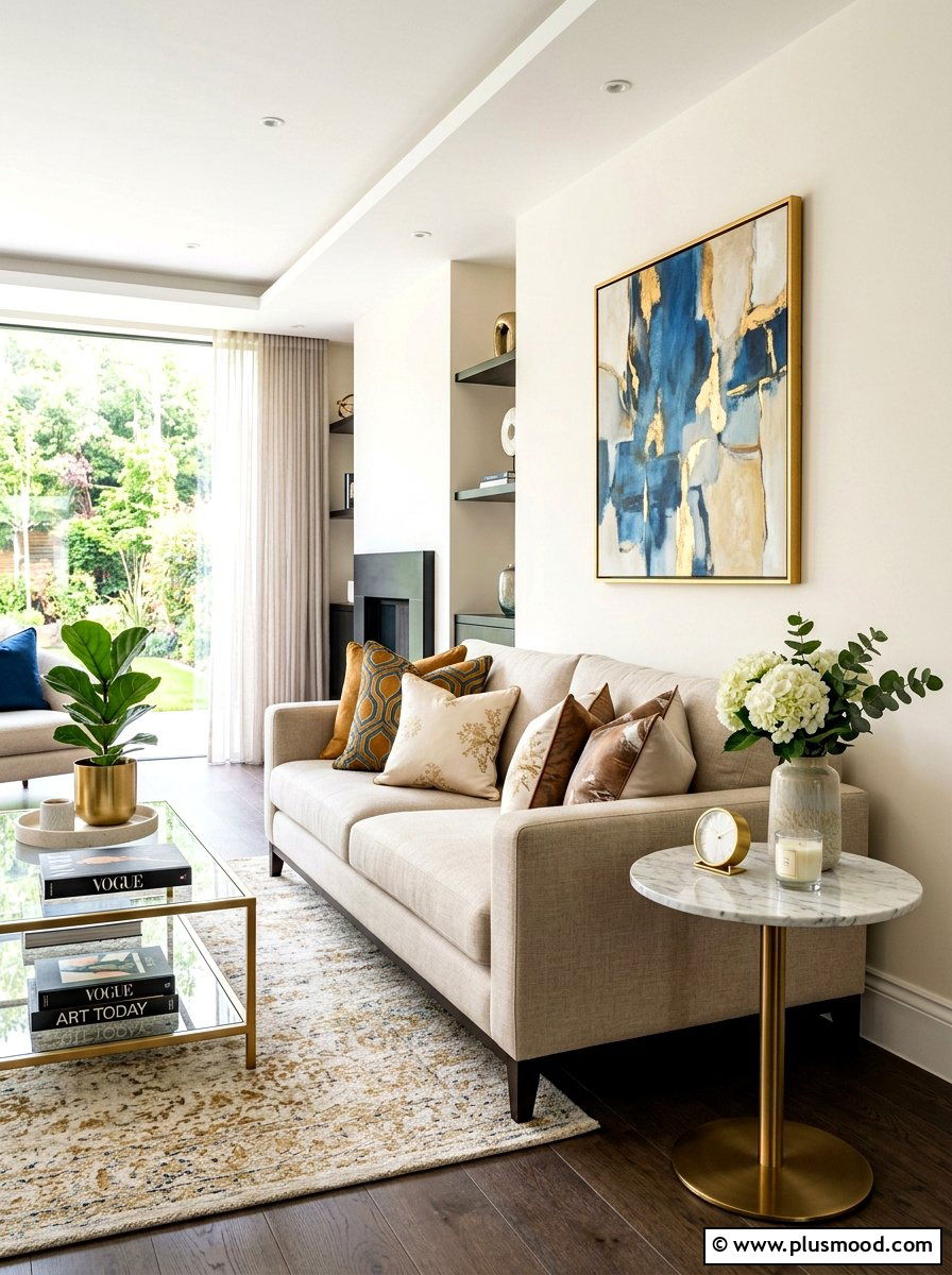 Soft Silk Throw Pillows - 25 summer layered texture ideas for living room
