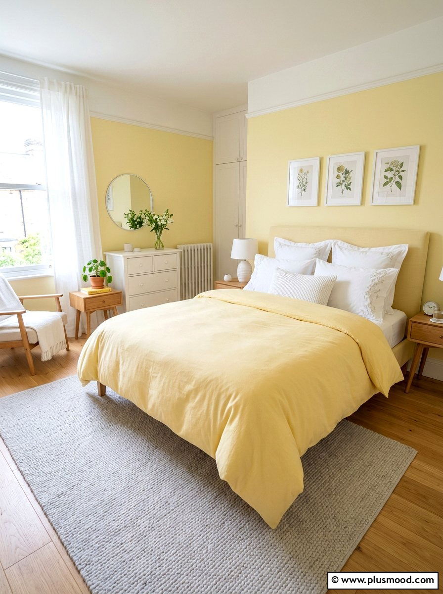 Soft Yellow Bedroom - 25 summer bed styling ideas