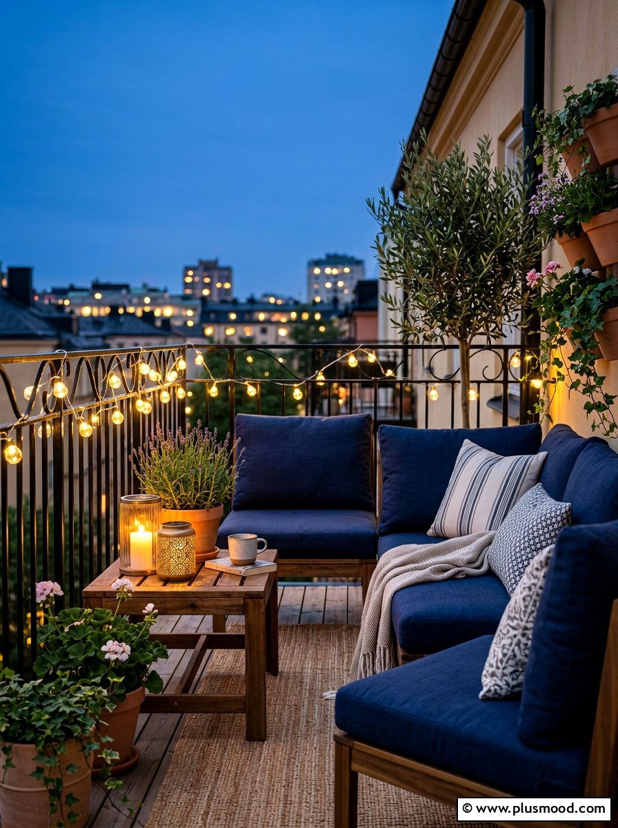 Solar Balcony Lighting - 25 summer balcony ideas