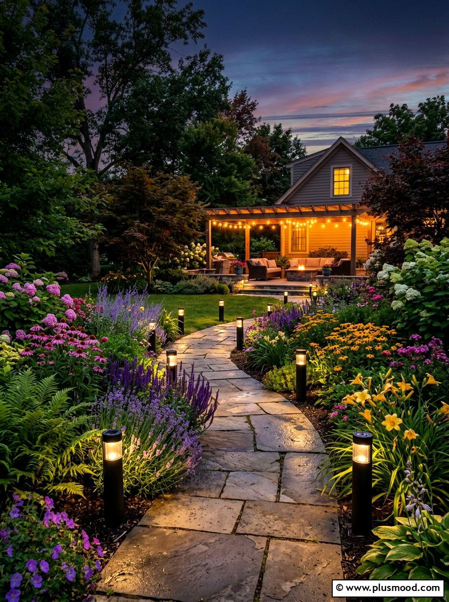 Solar Garden Lighting - 25 summer outdoor living patio ideas