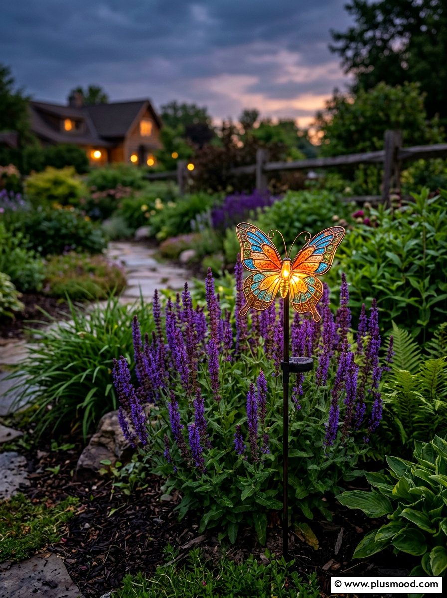 Solar Garden Stake - 25 Outdoor Garden Decor Ideas