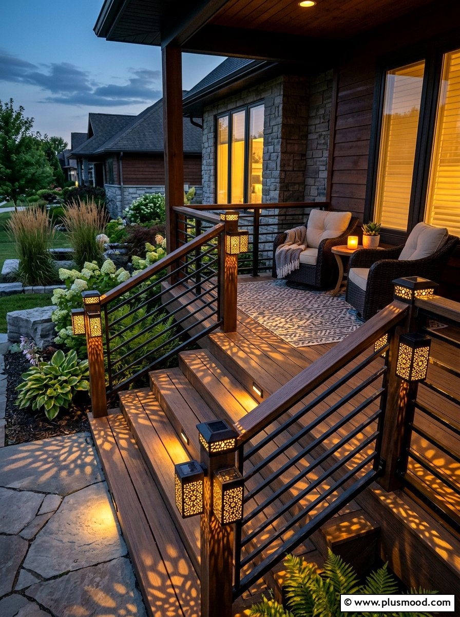 Solar Lantern Lighting - 25 summer porch decorating ideas