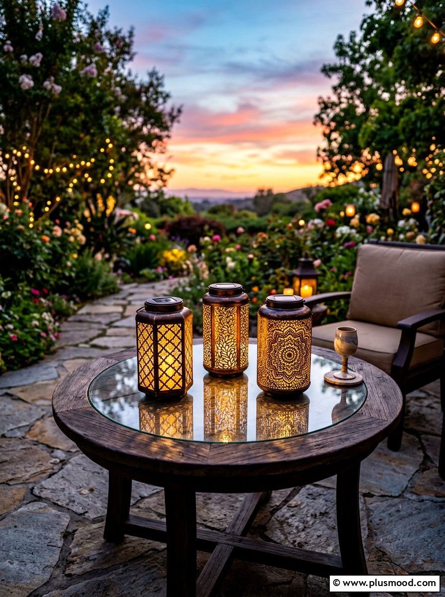 Solar Lanterns - 25 summer patio decor ideas for renters