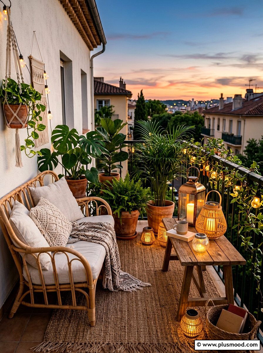 Solar Lanterns For Outdoor Seating - 25 summer balcony lighting ideas
