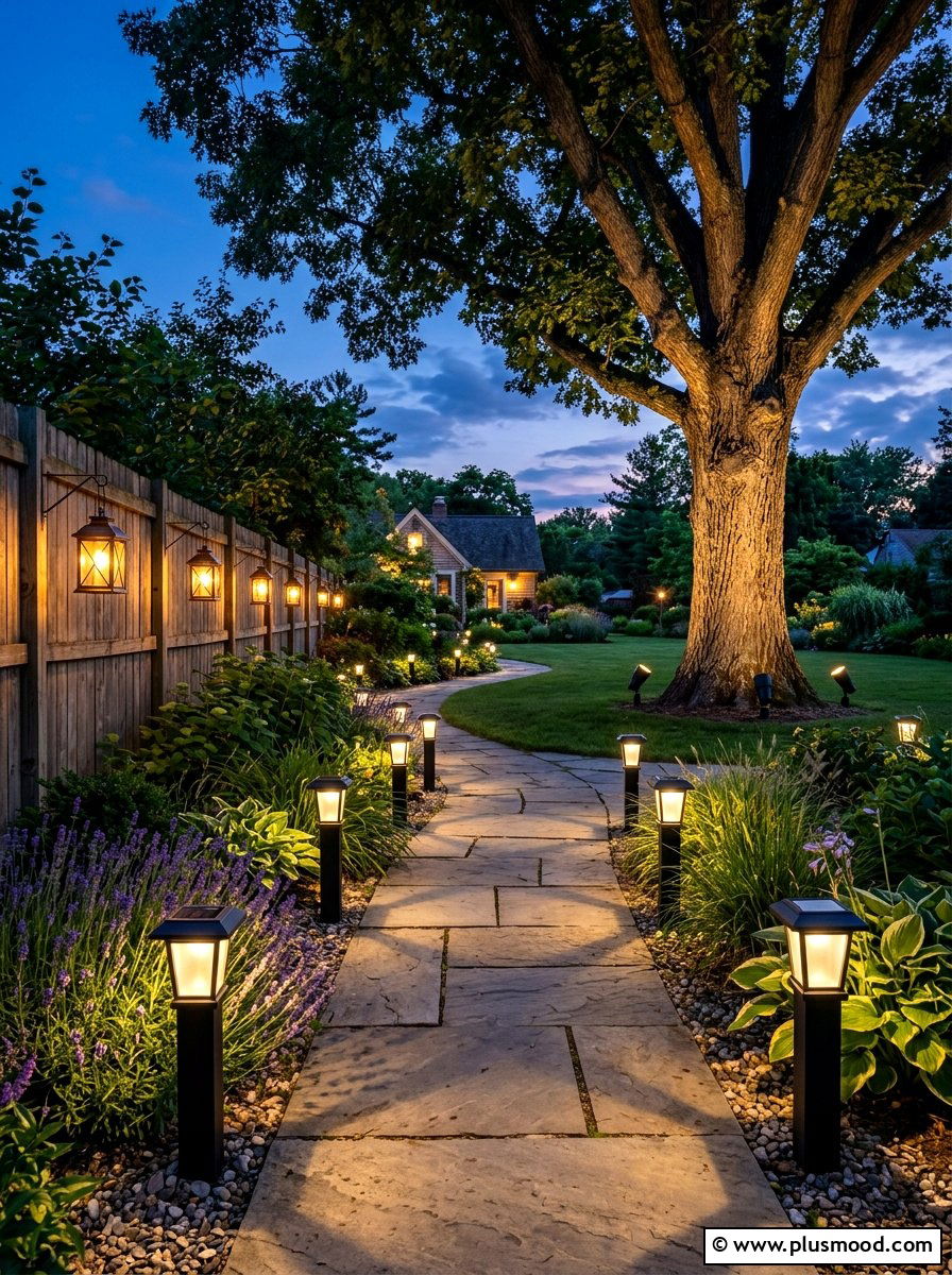 Solar Lighting - 25 summer backyard landscaping ideas