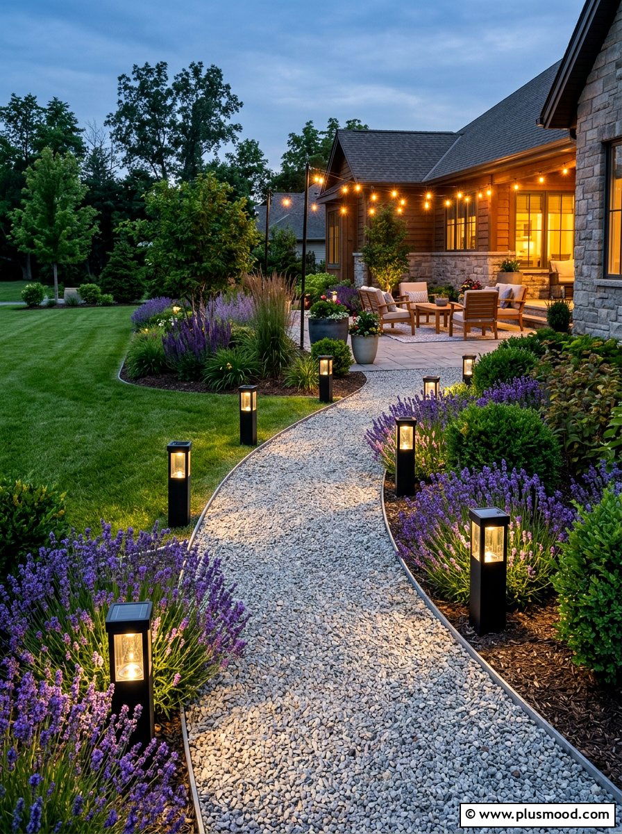 Solar Path Lights - 25 summer patio lighting ideas