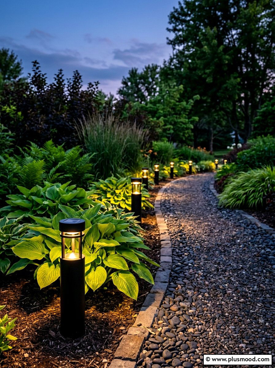 Solar Path Lights - 25 summer townhouse curb appeal ideas