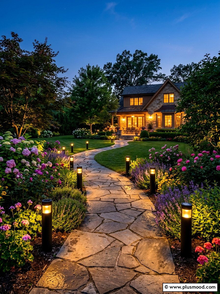Solar Pathway Lighting - 25 summer easy outdoor entertaining ideas