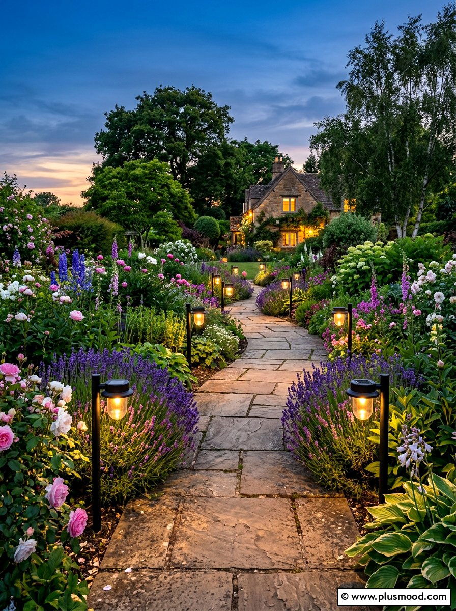 Solar Pathway Lighting - 25 summer landscape makeover ideas
