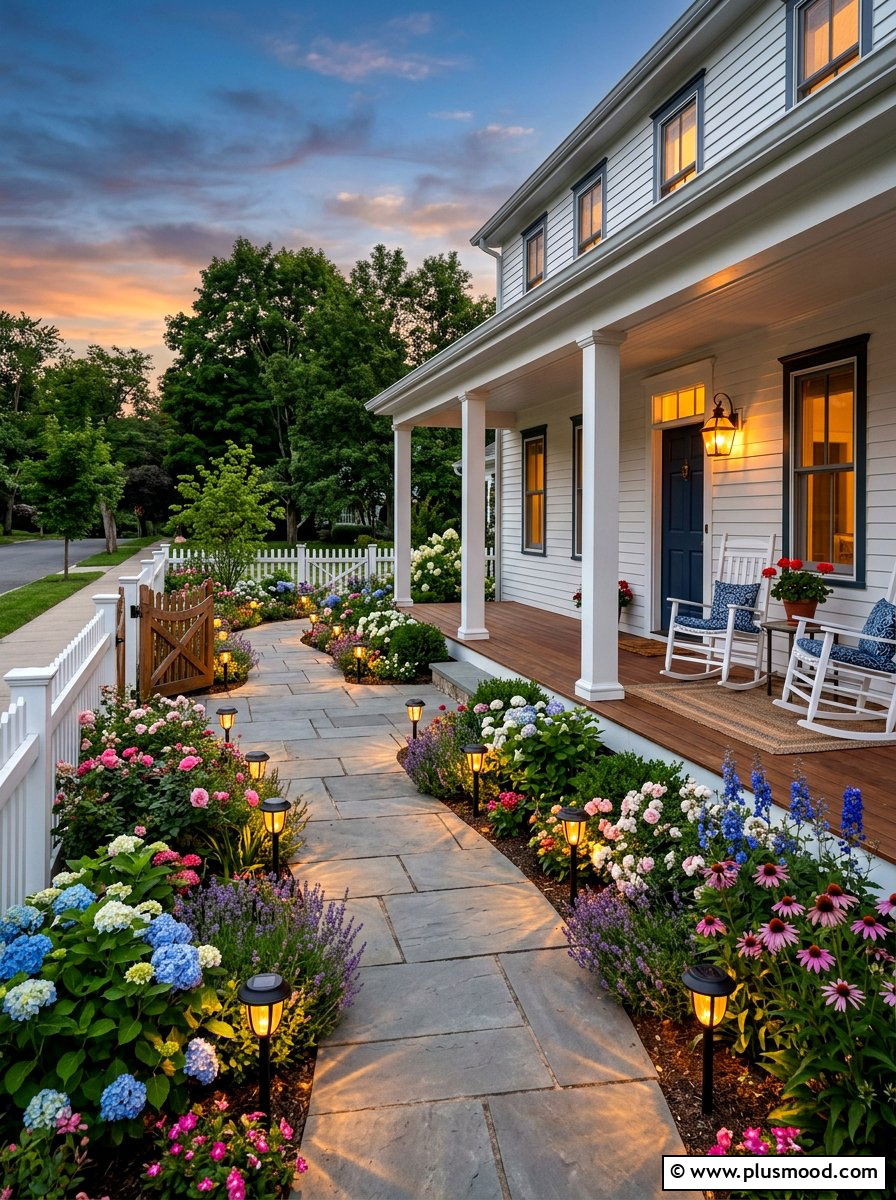 Solar Pathway Porch Lighting - 25 summer porch lighting ideas