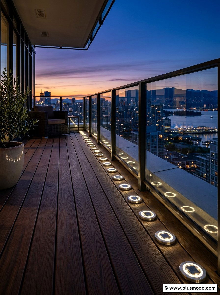 Solar Powered Balcony Lights - 25 summer front porch decor ideas for apartments