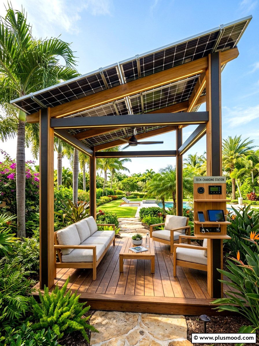 Solar Powered Cabana - 25 summer cabana ideas