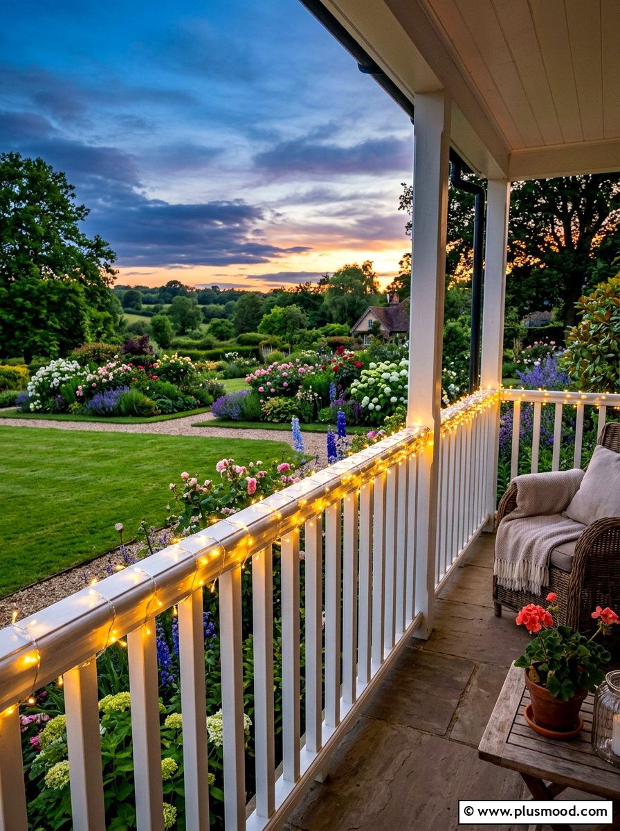 Solar Powered Porch Fairy Light - 25 summer porch lighting curb appeal ideas