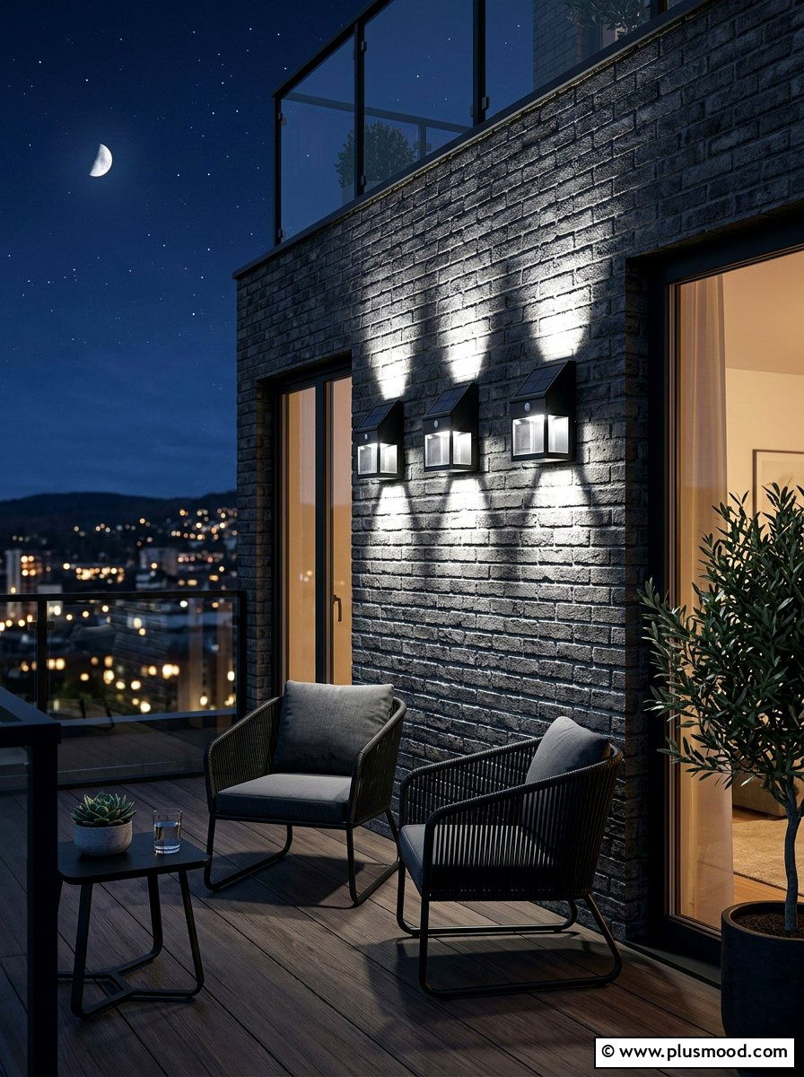 Solar Sconce Lighting - 25 summer balcony wall decor ideas