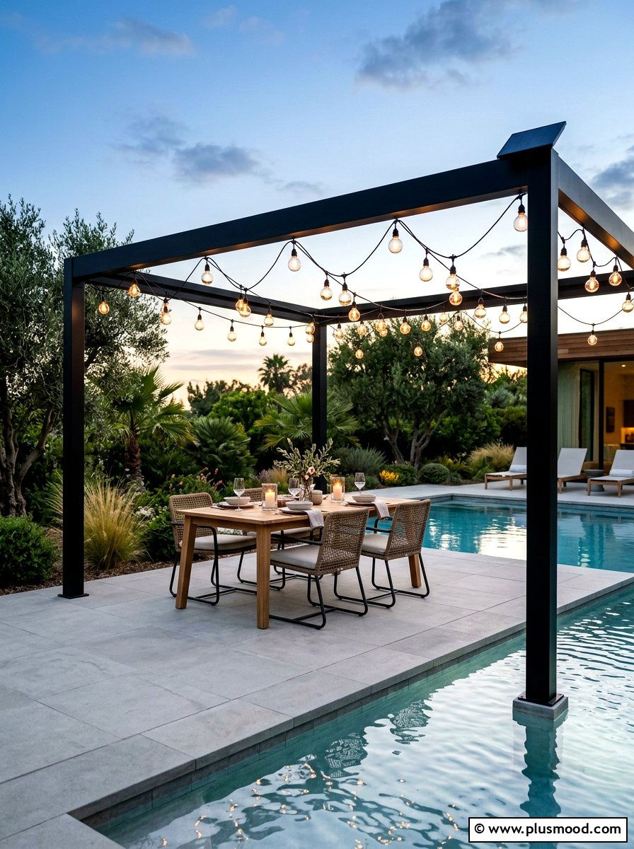 Solar String Lights For Pool Patio - 25 pool landscaping ideas with solar lights