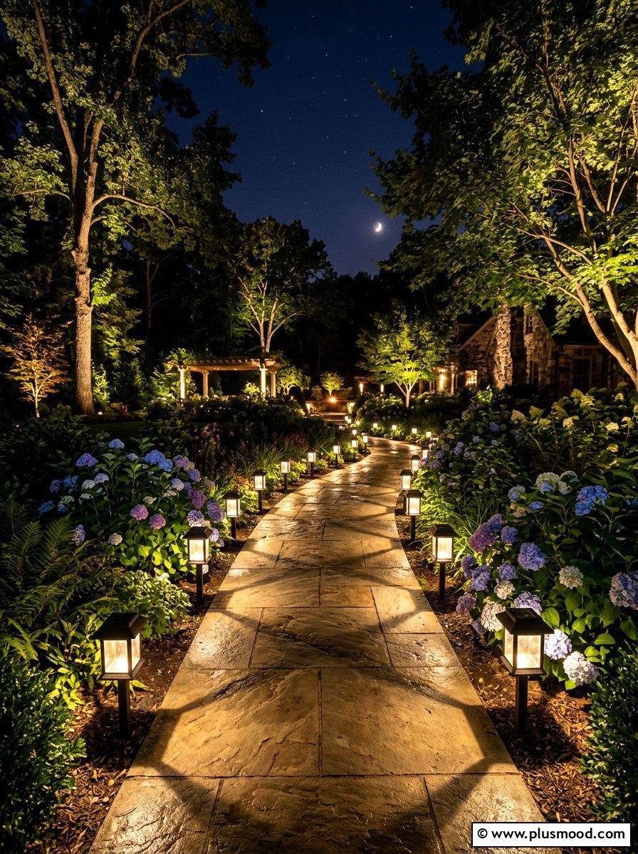 Solar walkway lanterns for backyard - 25 summer lantern decor ideas for parties