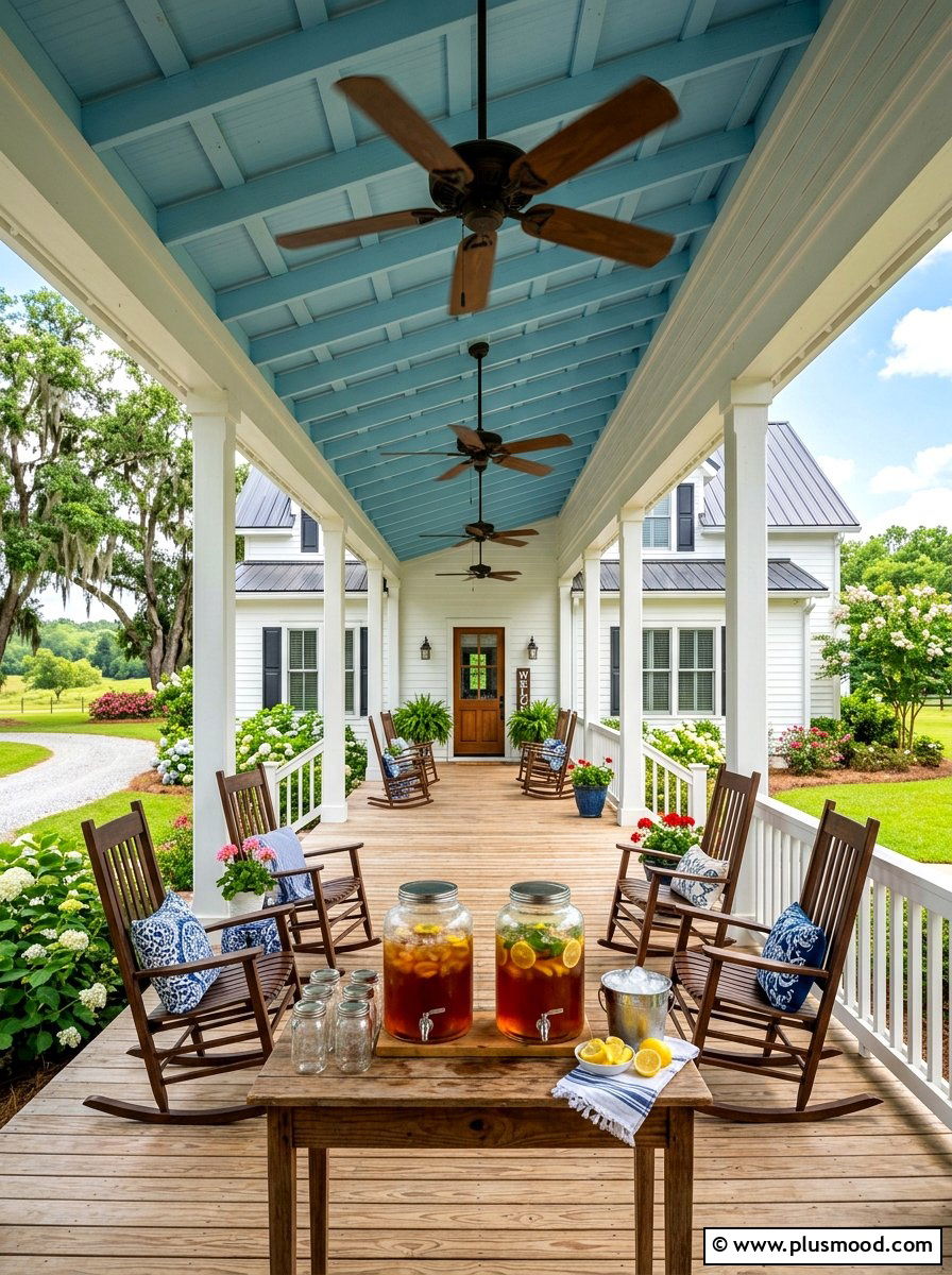 Southern Farmhouse Front Porch - 25 summer farmhouse front porch ideas