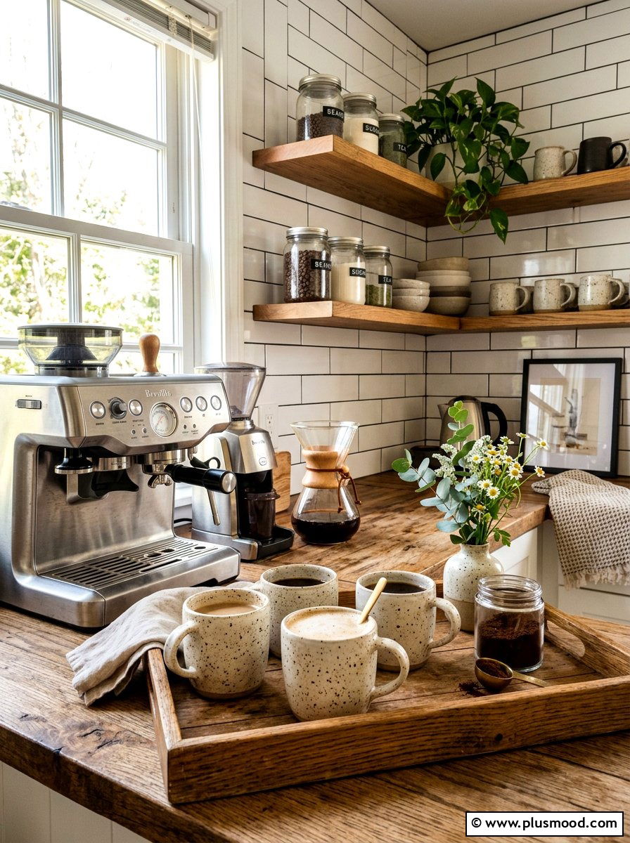 Speckled Stoneware Mug - 25 summer to fall kitchen decor ideas