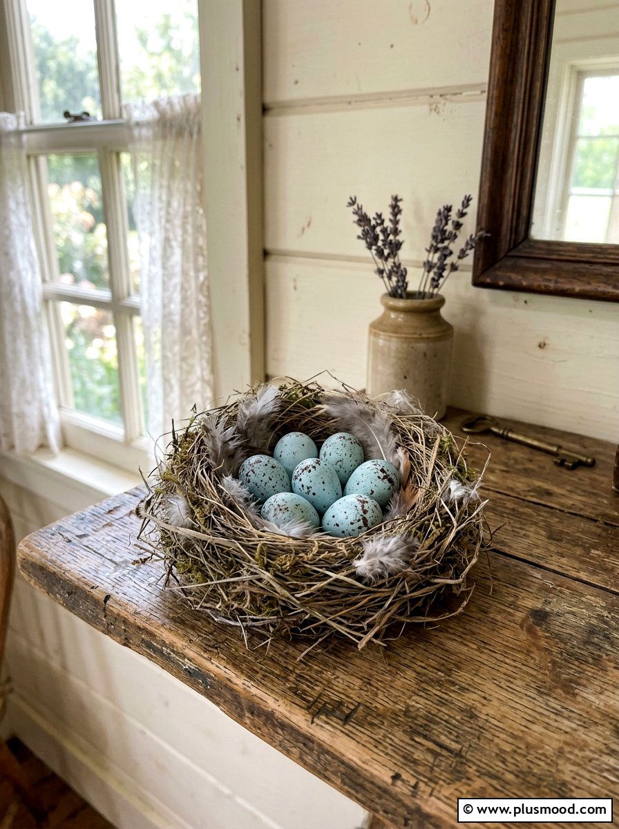 Speckled robin egg rock - 25 painted rock ideas for Easter