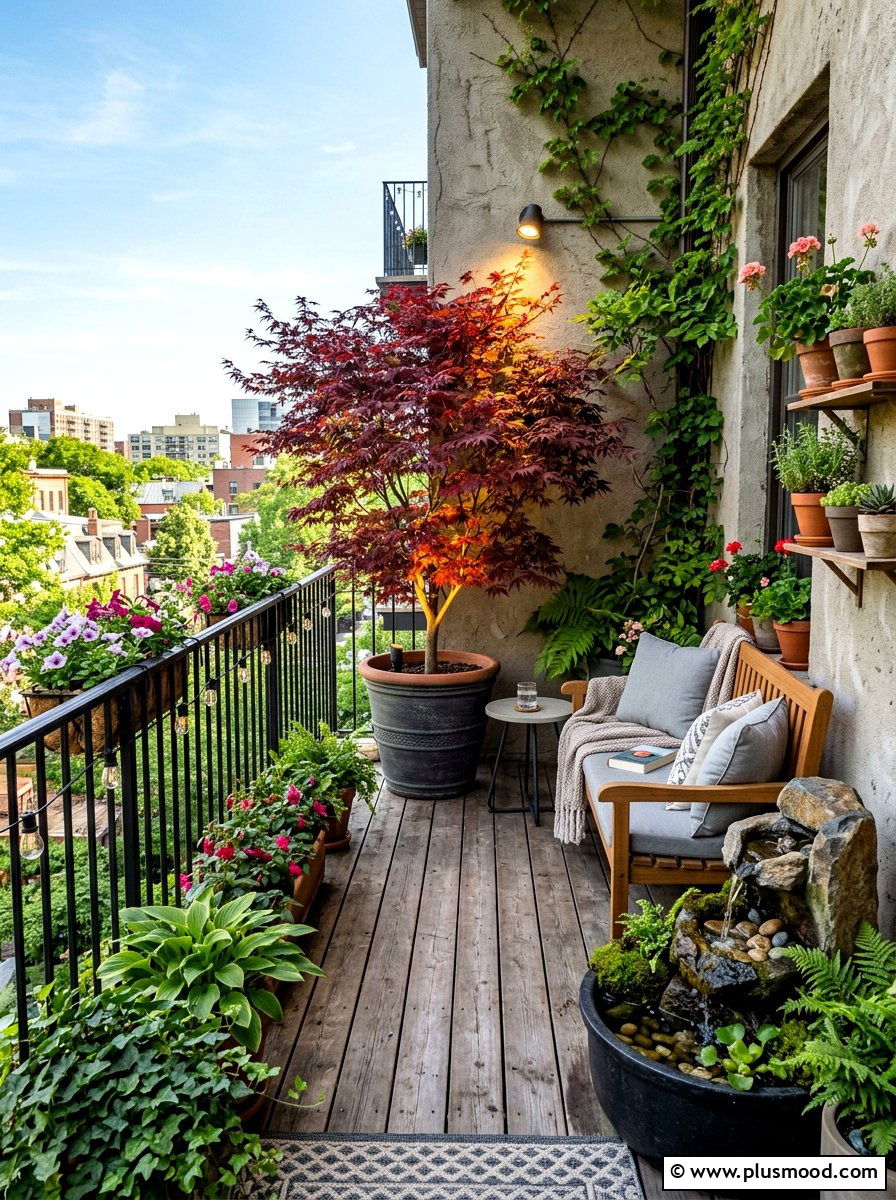 Spotlight For Balcony Plants - 25 summer balcony lighting ideas