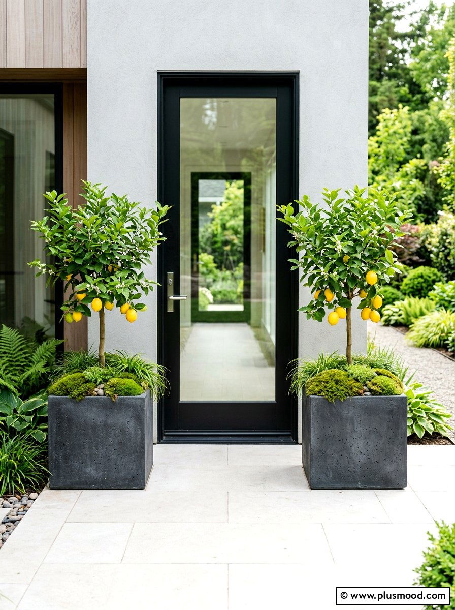 Square Trough Planter - 25 small backyard ideas with wooden planter